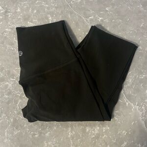 Lululemon Align - size 2 25" dark olive green